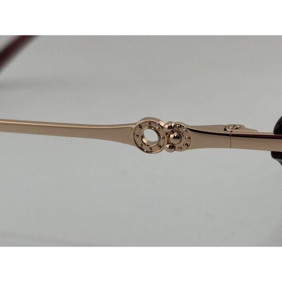 SuperFlex - SF-625 S406 52-16-135 Red & Gold Acetate Glasses Frames - Picture 6 of 9